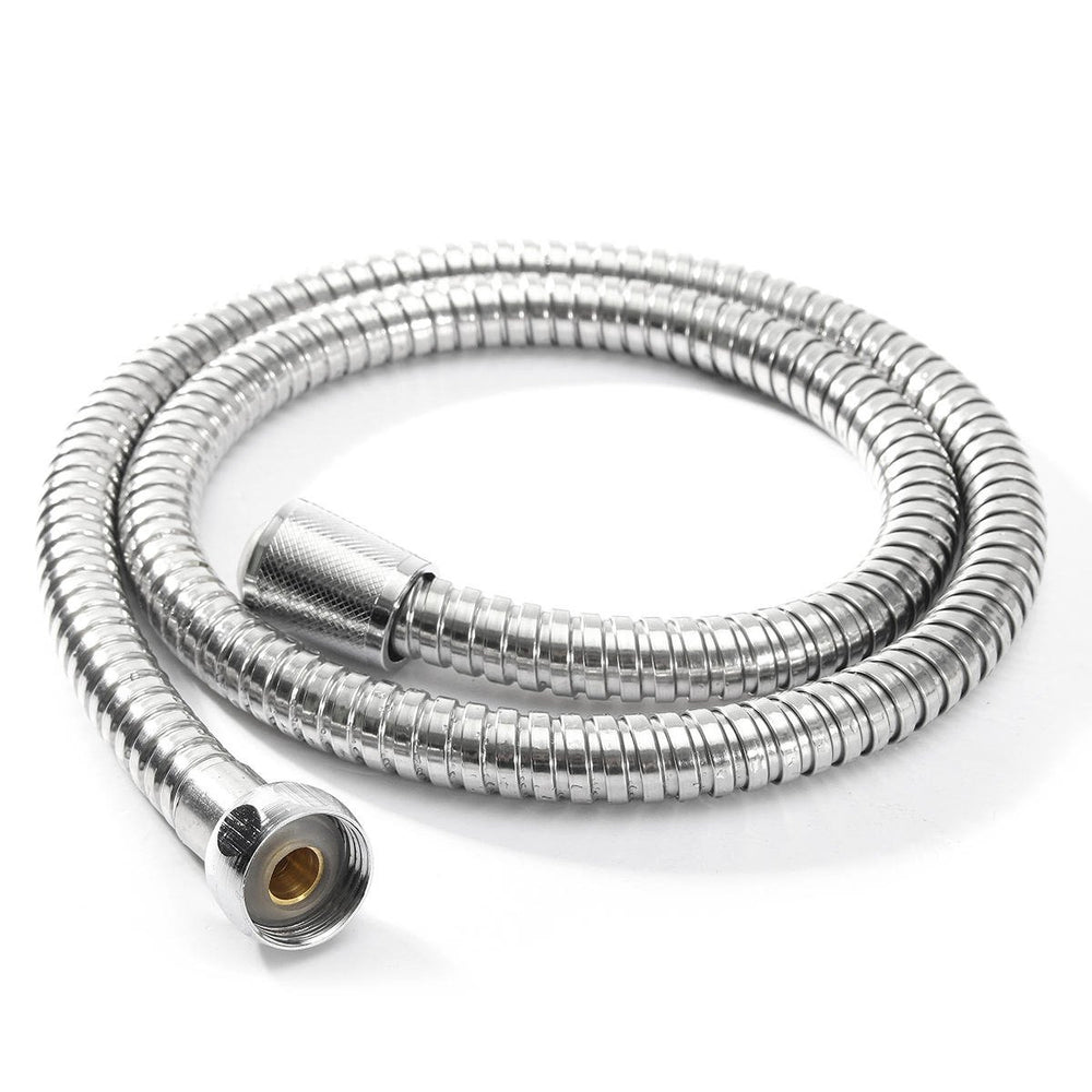 1m,1.5m,2m Stainless Steel Bathroom Flexible Shower Hose Water Head Pipe Thread Interface Image 2