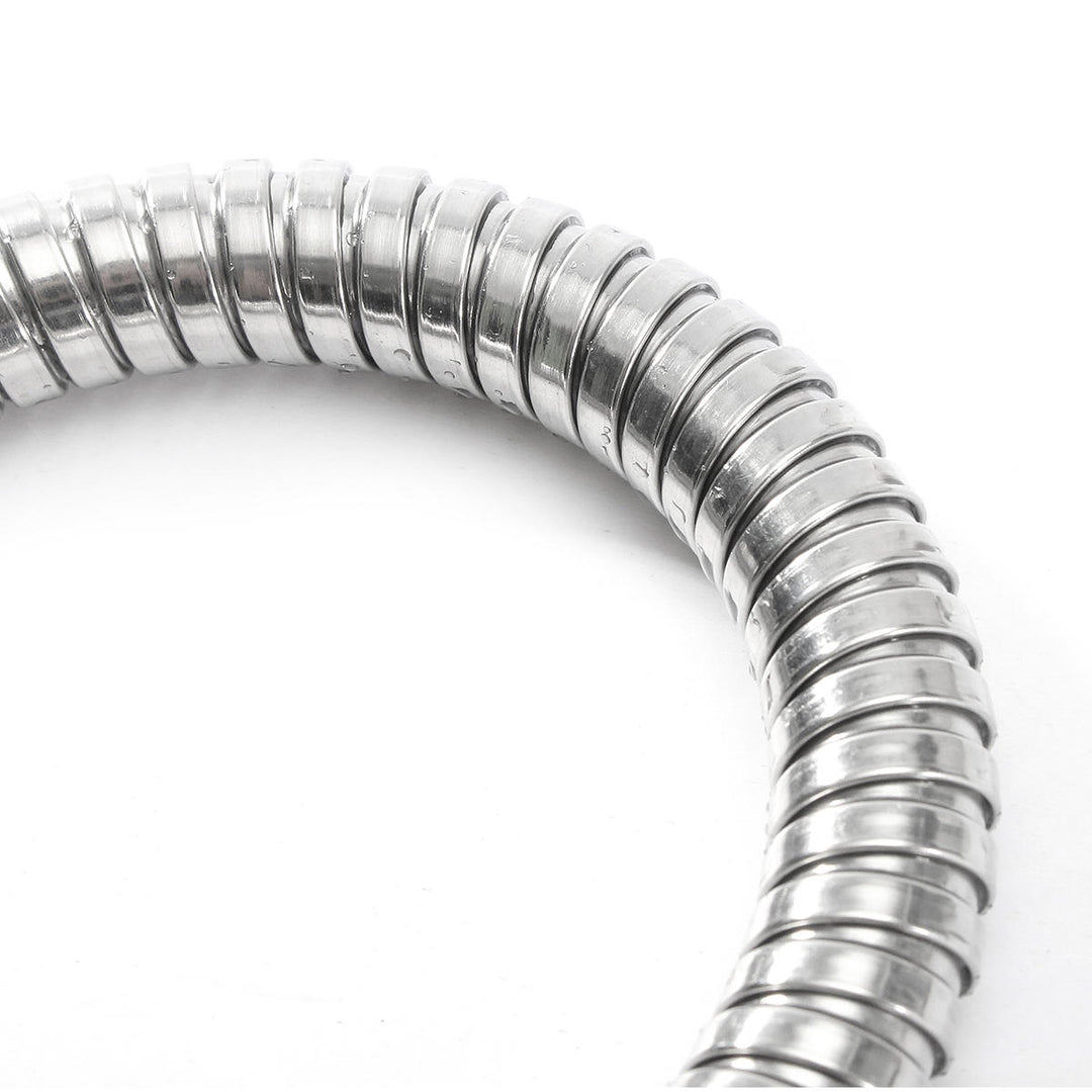 1m,1.5m,2m Stainless Steel Bathroom Flexible Shower Hose Water Head Pipe Thread Interface Image 6