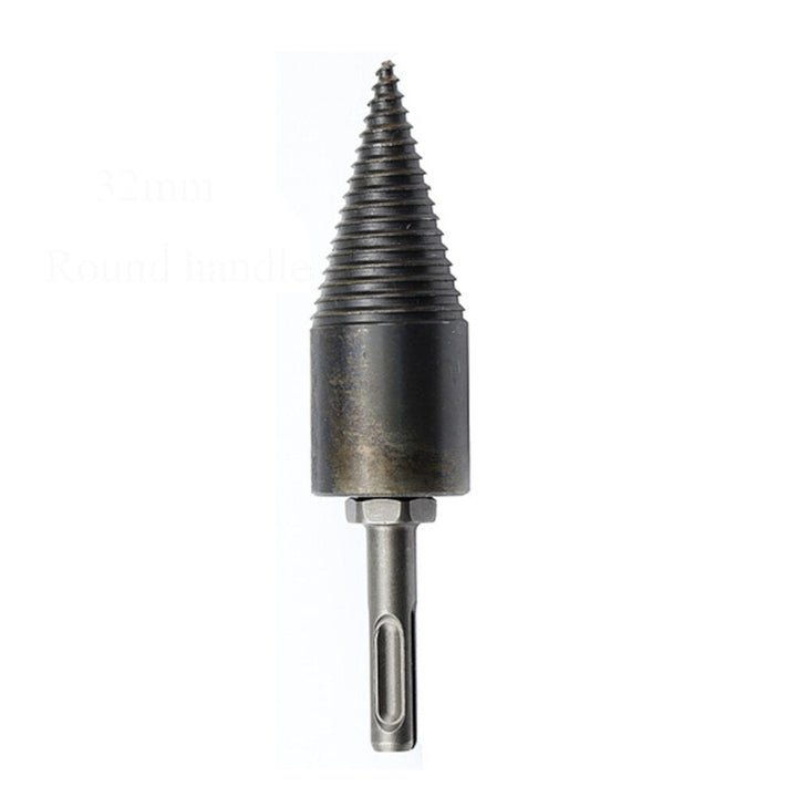 1Pc 32,42mm HSS Round,Square,Hexagonal Shank Firewood Drill Bit Splitter Wood Split Cone Drill Bit For Tree Cutting Image 5