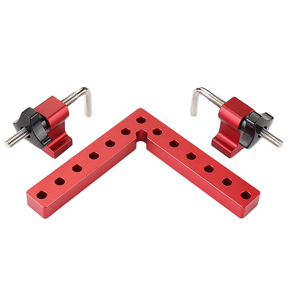 2 Set Woodworking Precision Clamping Square L-Shaped Auxiliary Fixture Splicing Board Carpenter Square Ruler Image 2