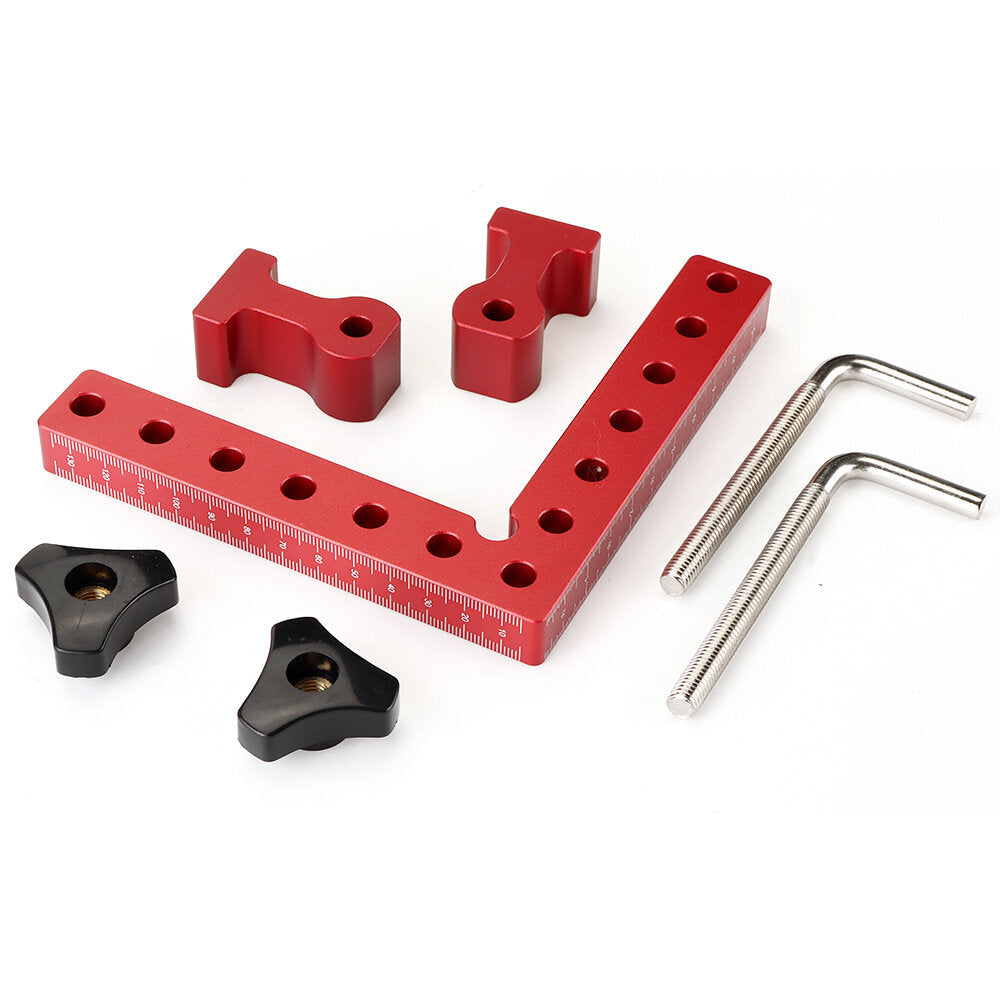 2 Set Woodworking Precision Clamping Square L-Shaped Auxiliary Fixture Splicing Board Carpenter Square Ruler Image 6