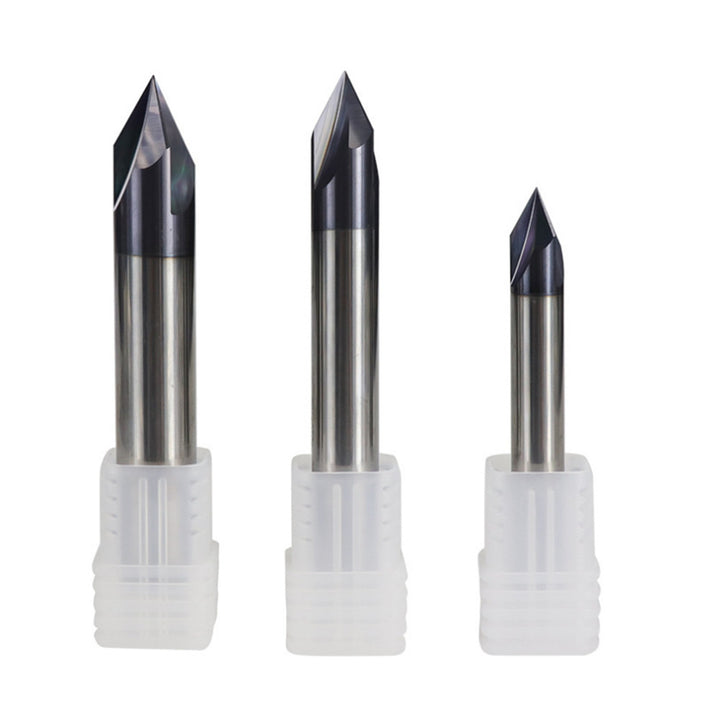 2-12mm 120 Degree Chamfer Mill 3 Flutes CNC Milling Cutter V Shape End Mill CNC Router Bit Image 1