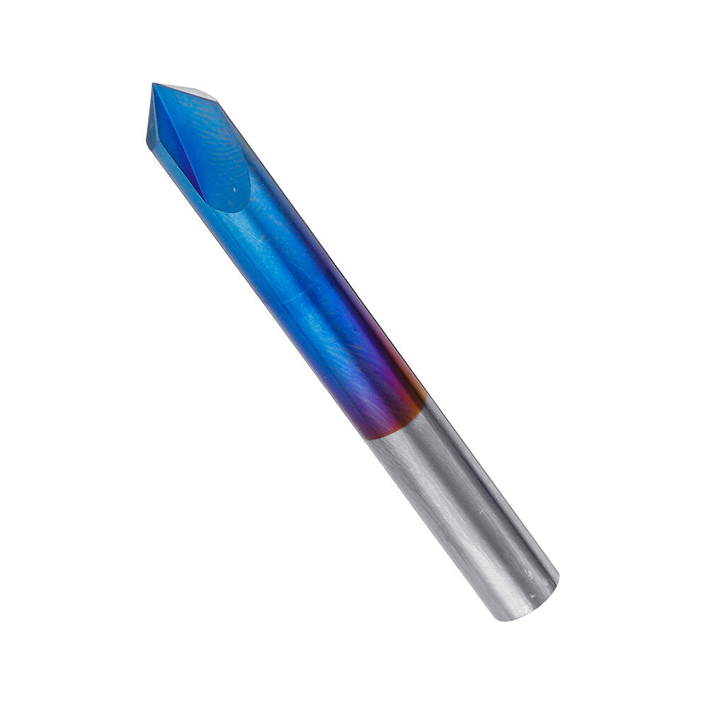 2-12mm 90 Degree Nano Blue Coated Chamfer Mill 2 Flutes CNC Milling Cutter Countersink Drill Bit Image 4