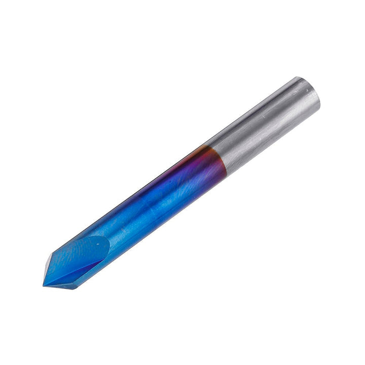 2-12mm 90 Degree Nano Blue Coated Chamfer Mill 2 Flutes CNC Milling Cutter Countersink Drill Bit Image 7