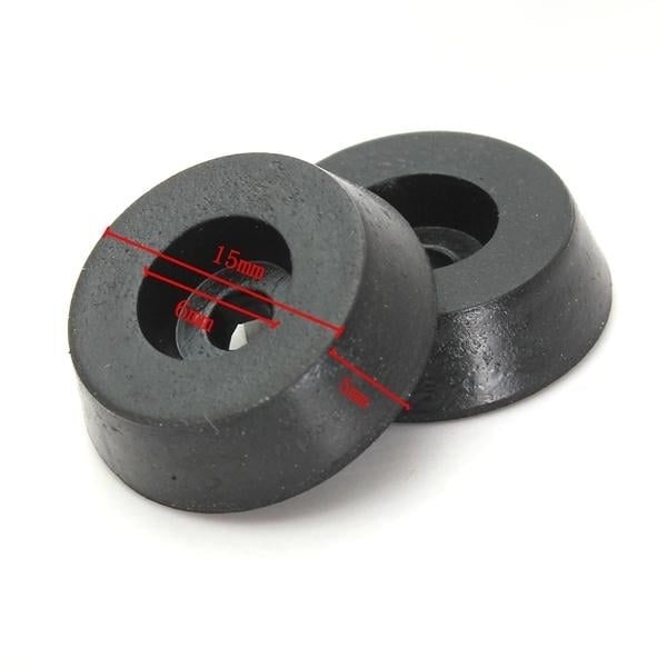 20pcs 18mm Diameter Furniture Table Chair Foot Rubber Pad Cover Black Image 3