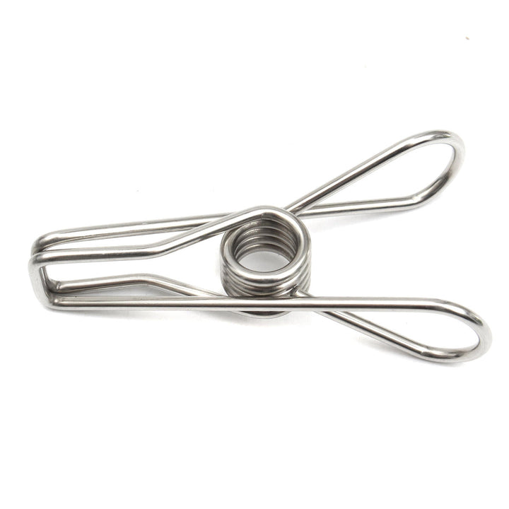 20Pcs Stainless Steel Clothes Pegs Metal Clips Hanger for Socks Underwear Towel Sheet Image 7