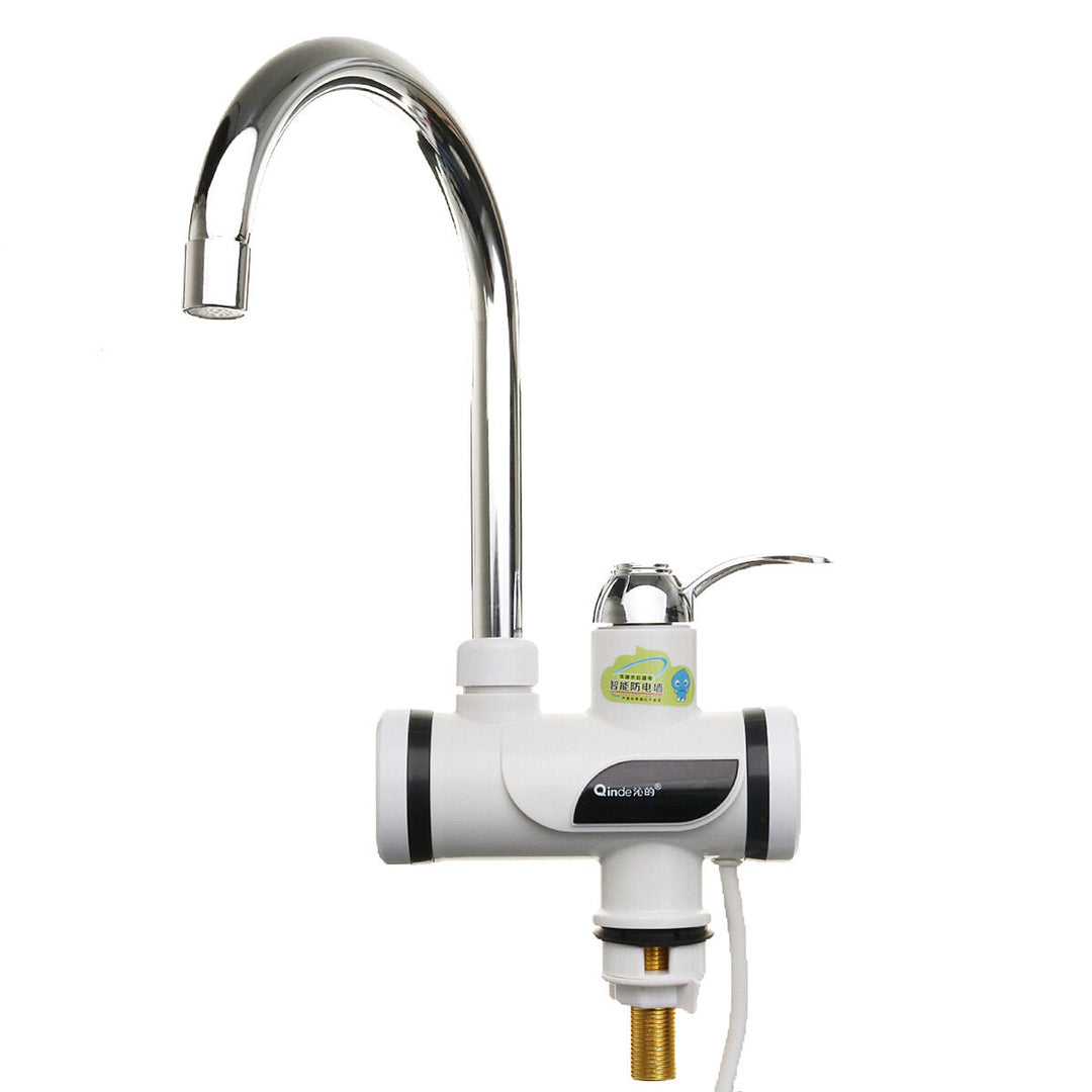 220V 3000W Instant Electric Heating Tap Hot Water Faucet with Leakage Protection Plug Image 1