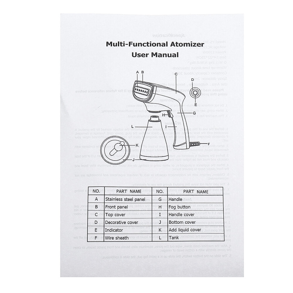 220V 50HZ Portable Electric ULV Fogger Nebulizer Hotels Residence Community Office Industrial Disinfection Sterilization Image 11