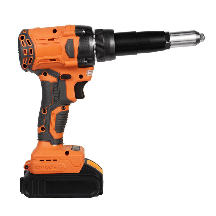 21V Electric Rivet Cordless Rivet Nut Drill Insert Nut Pull Riveting Tool 2.4-4.8mm With LED Light Image 8