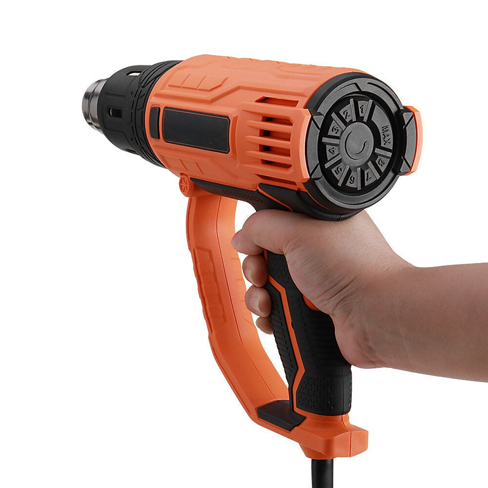 2000W HotAirGuns 8 Levels Temperature 3Modes Heat Guns Kit W, 4 Nozzles for Stripping Paint Removing Rusted Bolt Image 4