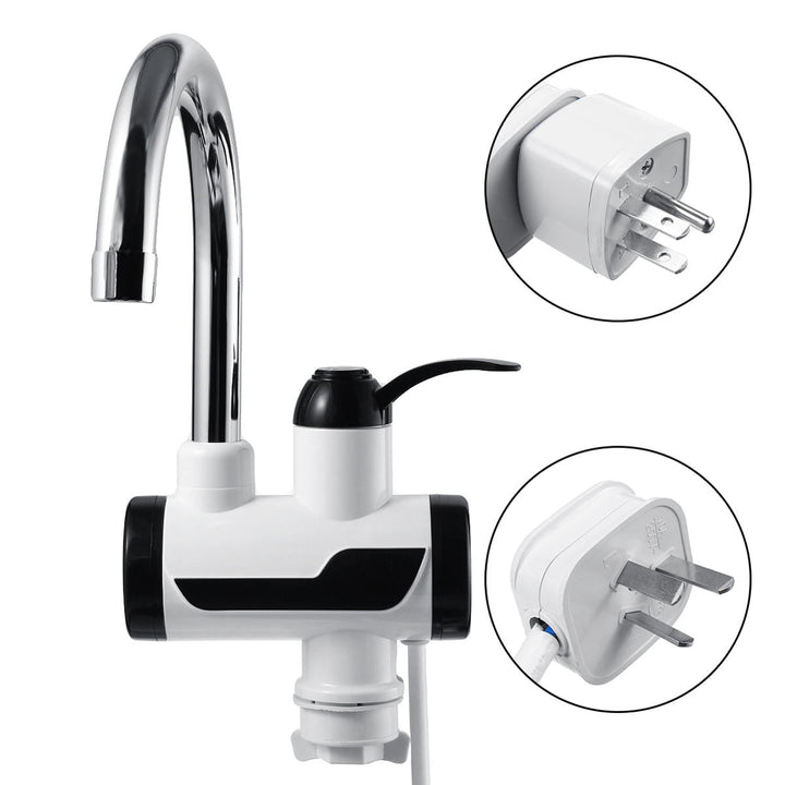 220V 3000W Instant Electric Faucet Tap Hot Water-Heater LED Display Bathroom Kitchen Image 1