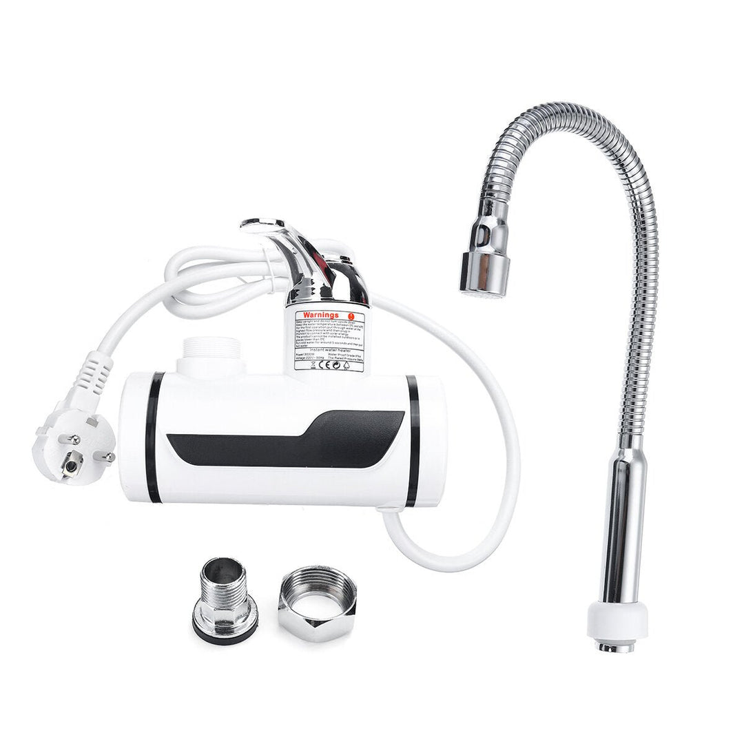 220V 3000W Instant Water Heater Electric Faucet Stainless Steel Shell Tube Image 1