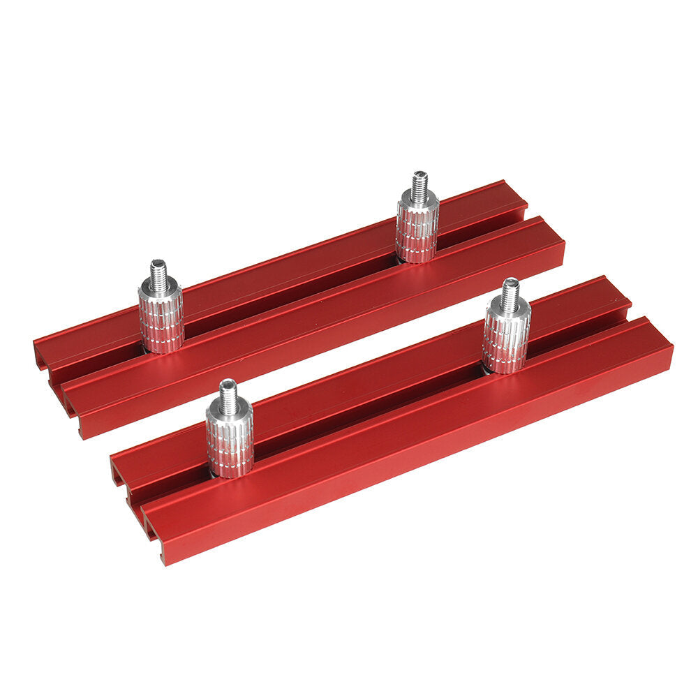 2pcs 15.8,17.8,19.8mm Aluminum Alloy Workbench Planing Stop Board Woodworking Baffle Limit Block Image 1