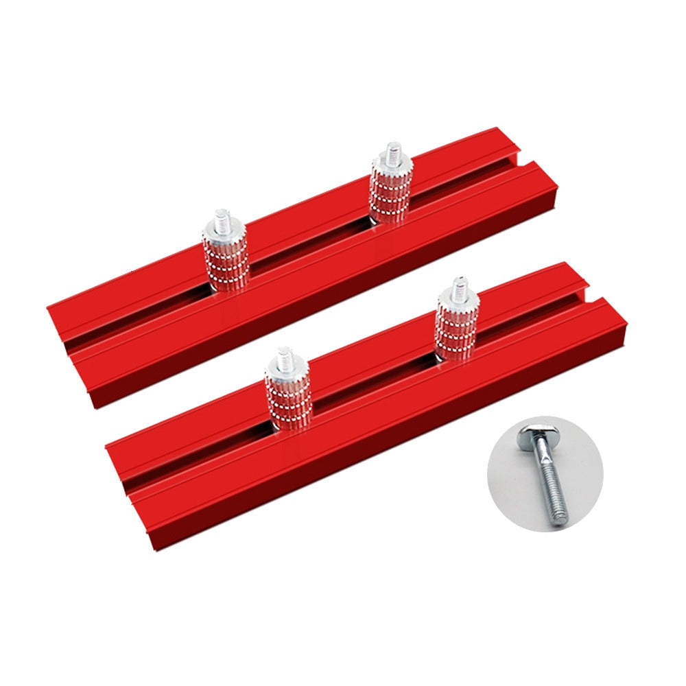 2pcs 15.8,17.8,19.8mm Aluminum Alloy Workbench Planing Stop Board Woodworking Baffle Limit Block Image 2