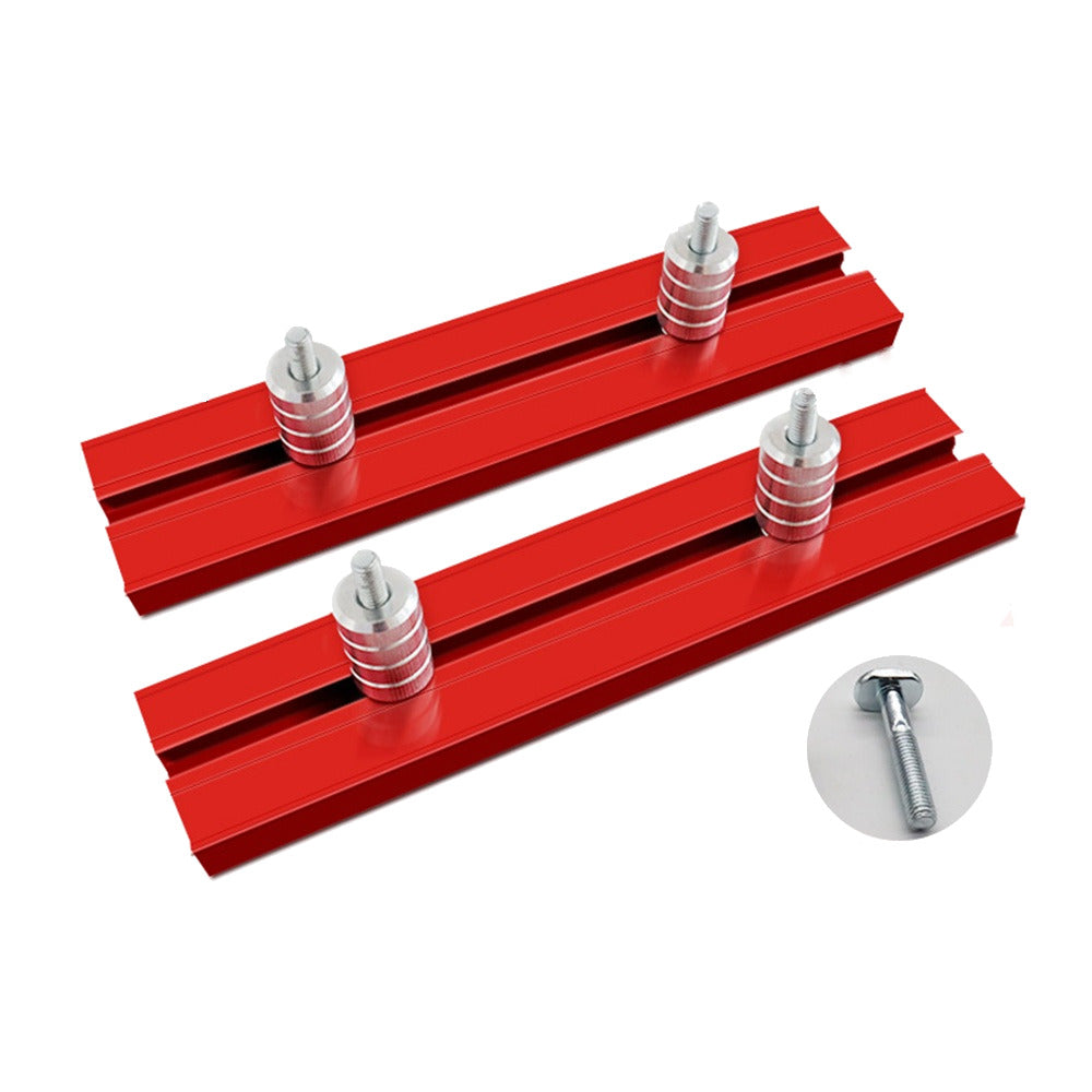 2pcs 15.8,17.8,19.8mm Aluminum Alloy Workbench Planing Stop Board Woodworking Baffle Limit Block Image 3