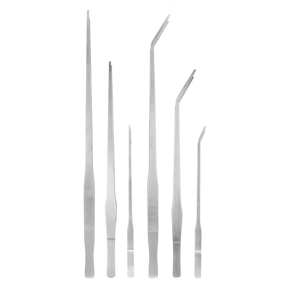 Aquarium Straight,Curve Tweezer Maintenance Tools Kit For Fish Tank Live Plants Grass Image 1