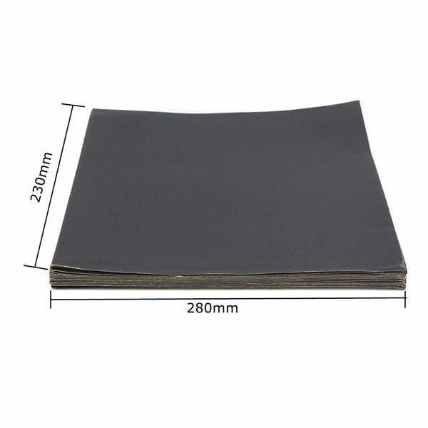 25pcs 230mm x 280mm Silicon Carbide Waterproof Sandpaper 240-3000 Grit Sanding Sheets Image 4