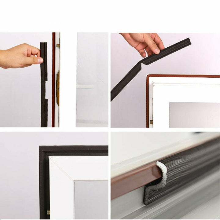 2M Door Window Self-adhesive Sealing Strip Windproof Soundproof Dustproof Image 4