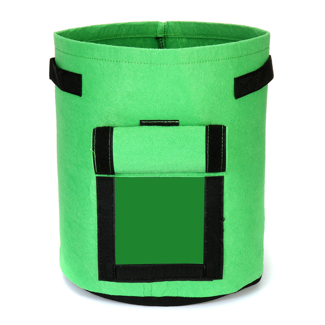 2Pcs 10 Gallon 37L Green Potato Planting Bag Pot Planter Vegetable Container Growing Garden Image 3