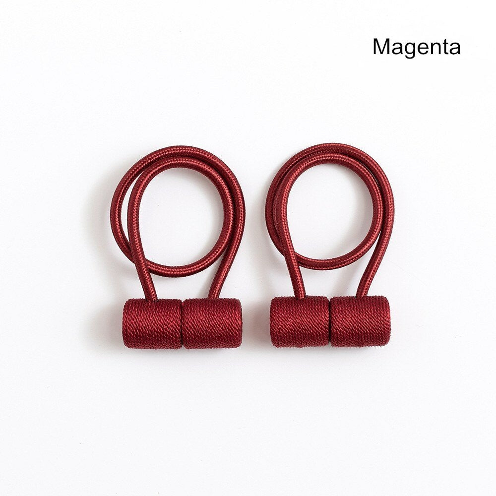 2Pcs Curtain Tiebacks Twist Random Modeling Window Holdbacks Decorative Home Office Rope Hook for Blackout and Sheer Image 2