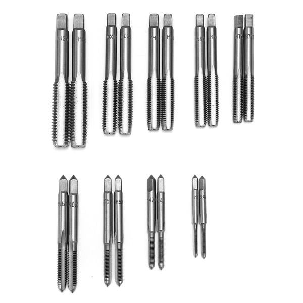 2Pcs M3 to M12 Industrial Metric HSS Right Hand Thread Tap Drill Bits Plug Taps Drill Bits Image 2