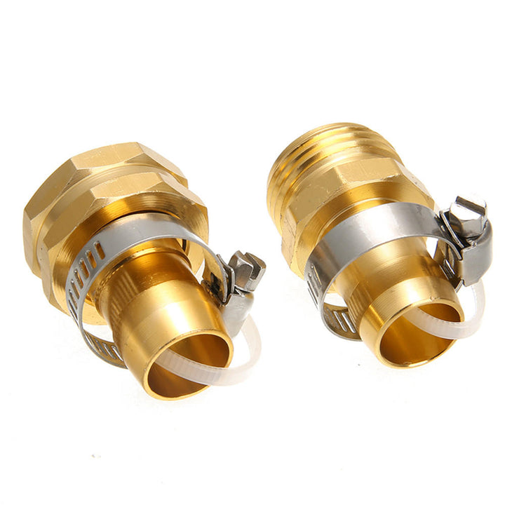 3,4 Male Female Connector Set Garden Hose Repair Mender Kit Hose Connectors Water Hose Pipe Fittings Copper Joint Image 2