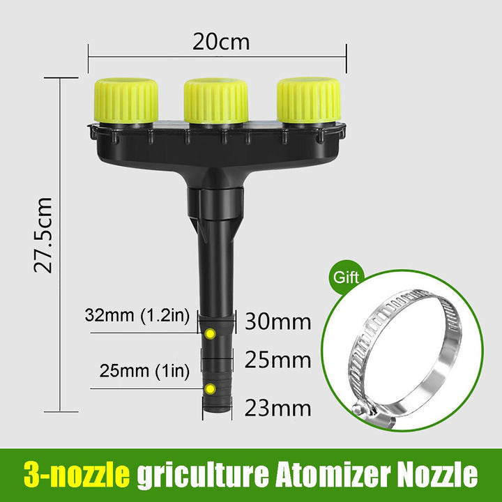 3,4,5,6 Nozzles Atomization Drip Water Sprayer Irrigation Sprinkler Kit for Agriculture Lawn Garden Patio Greenhouse Image 1