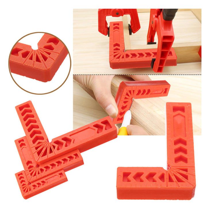 3,4pcs 3,4,6 Inch 90 Degree Right Angle Clamps Ruler Clamping Woodworking Fixer Tools Image 2