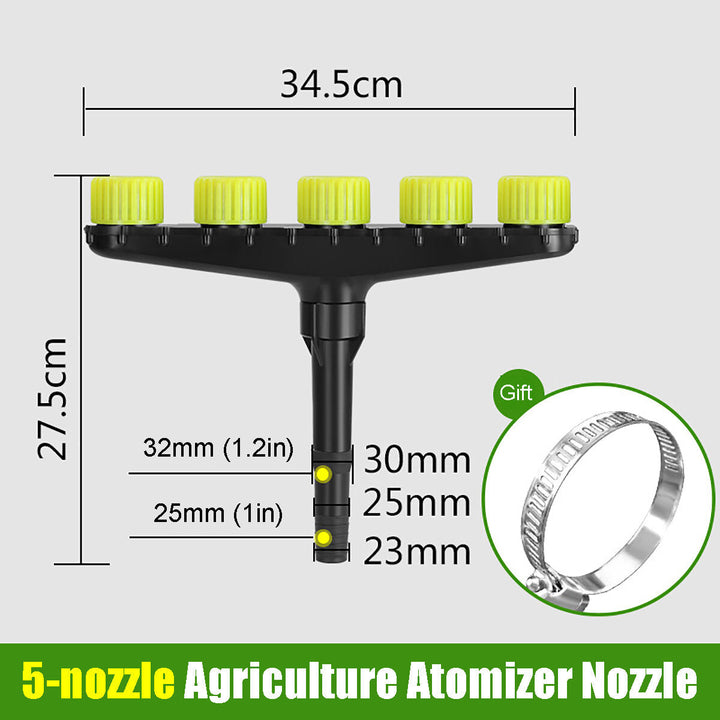 3,4,5,6 Nozzles Atomization Drip Water Sprayer Irrigation Sprinkler Kit for Agriculture Lawn Garden Patio Greenhouse Image 7