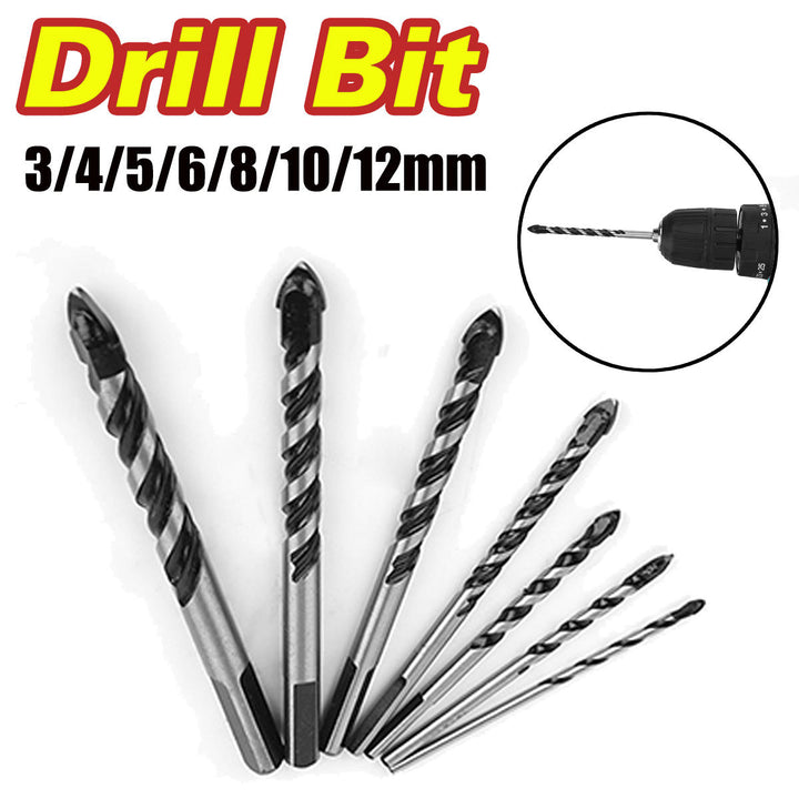 3,4,5,6,8,10,12mm Triangle Twist Drill Bit Concrete Glass Ceramic Tile Marble Drill Bit Image 5