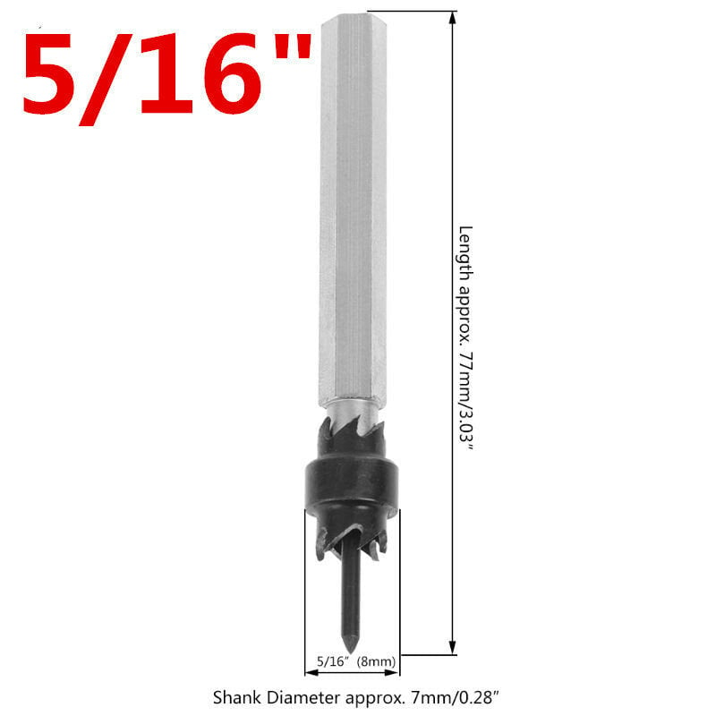 3,8 or 5,16 Inch HSS Double Sided Rotary Spot Weld Cutter Drill Bit Welds Remover Tool Image 5