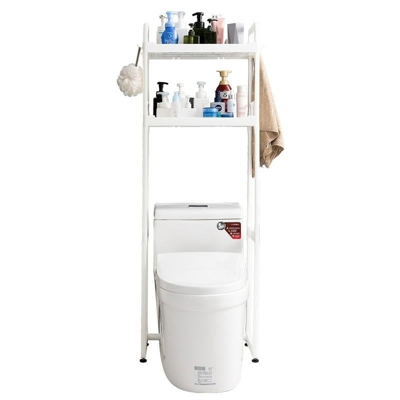 3,2 Tier Over Toilet Bathroom Space Save Storage Rack Organizer Kitchen Floor Standing Image 2