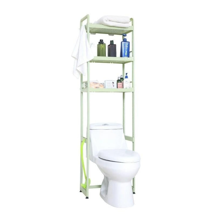 3,2 Tier Over Toilet Bathroom Space Save Storage Rack Organizer Kitchen Floor Standing Image 5