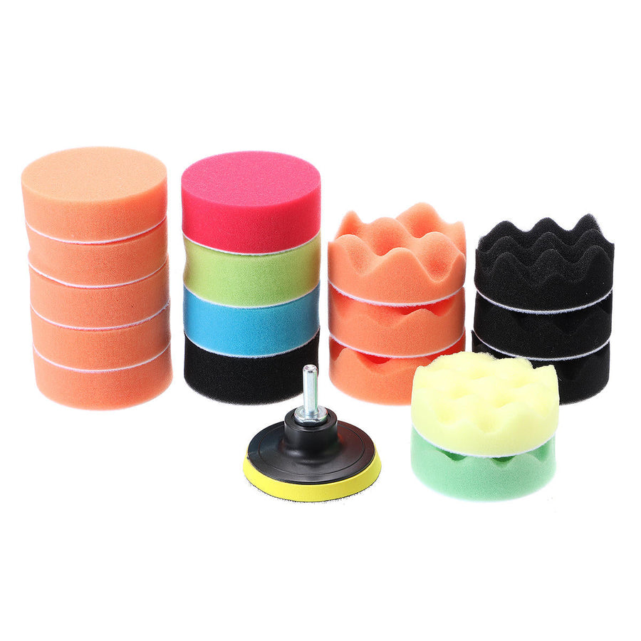 3 Inch Polishing Sponge Waxing Buffing Pad Kit Compound Car Polisher Wash Image 1