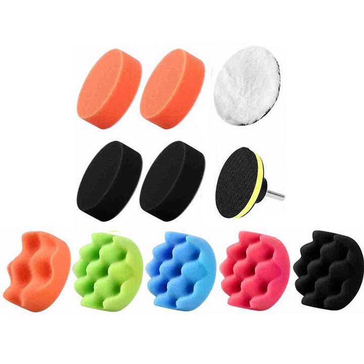 3 Inch Polishing Sponge Waxing Buffing Pad Kit Compound Car Polisher Wash Image 9