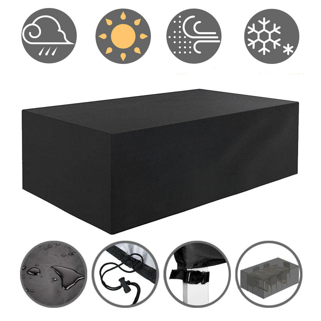 242x162x100cm Patio Garden Outdoor Furniture Set Protector Cover Table Chair Waterproof Cover Image 3