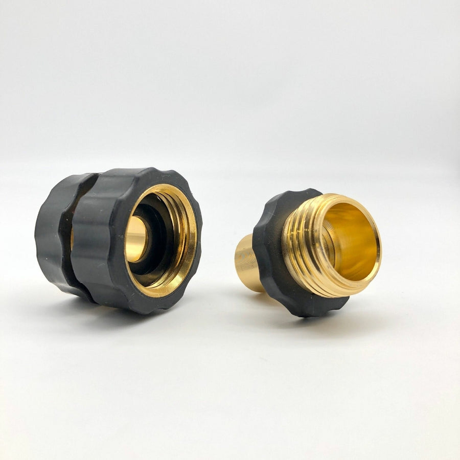 3,4 Inch Garden Hose Quick Connector Fittings Aluminum Easy Connector Fitting Male And Female Set Image 1