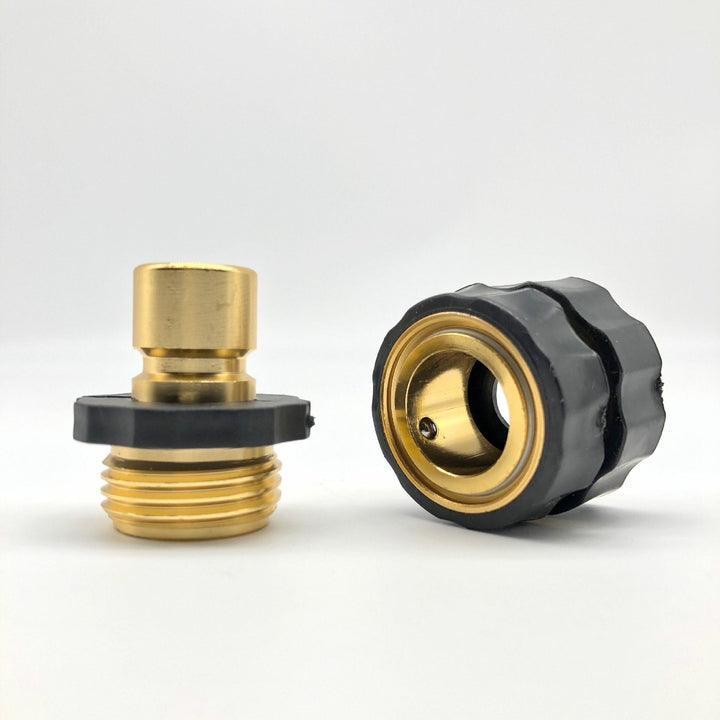 3,4 Inch Garden Hose Quick Connector Fittings Aluminum Easy Connector Fitting Male And Female Set Image 2