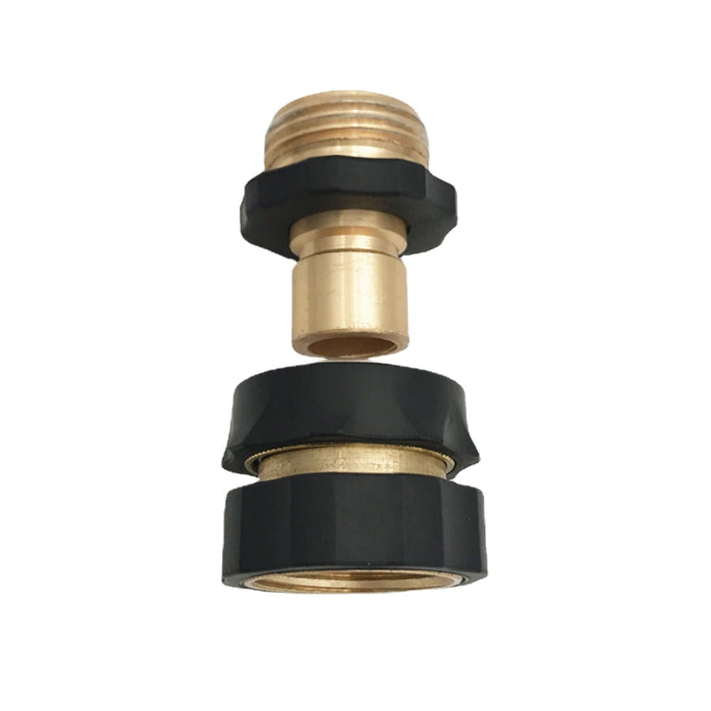 3,4 Water Hose Connector Universal Garden Quick Connect Set Quick-Connect Brass Adapter Image 4