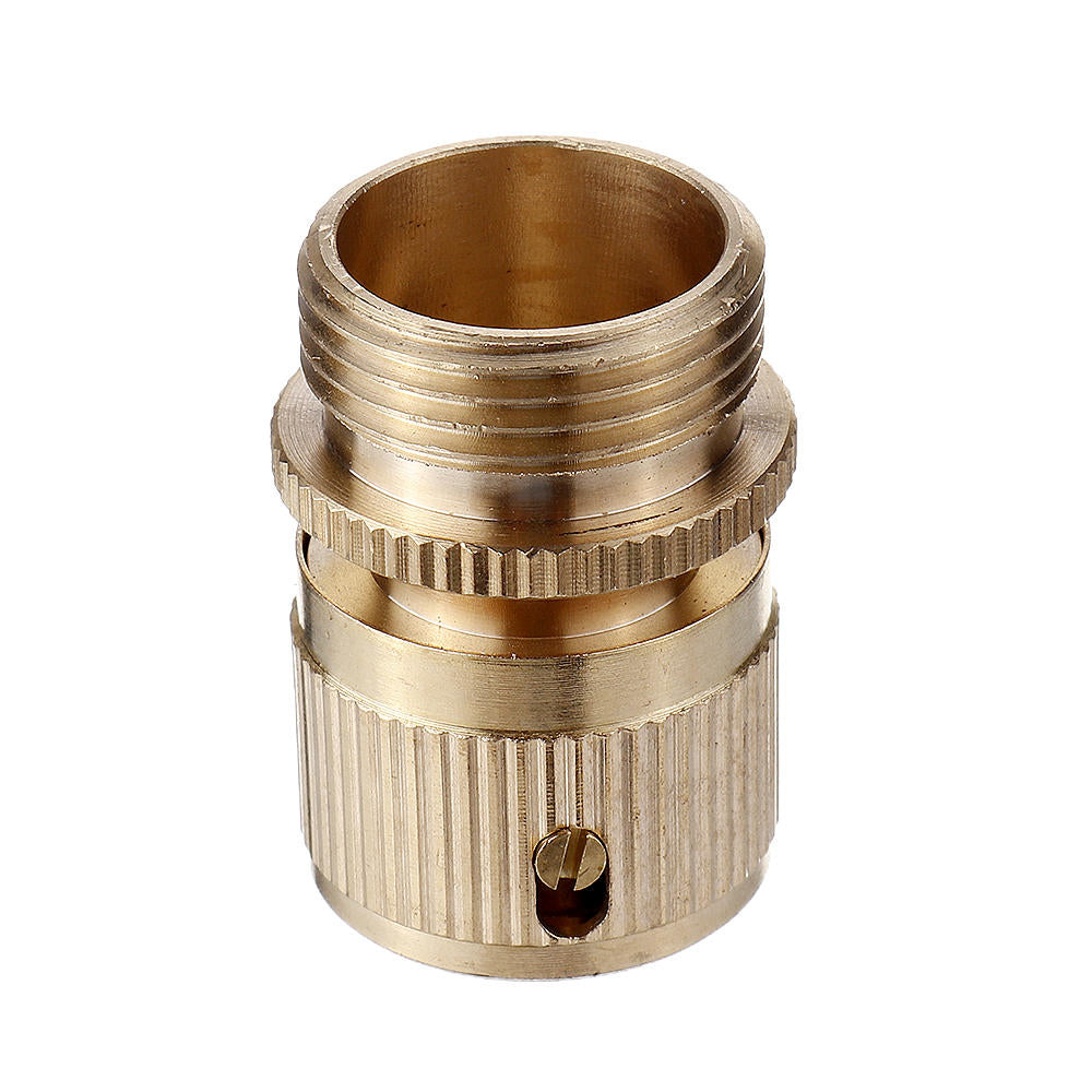 3,4 BSP Solid Brass Male and Female Connector Garden Hose Quick Connect Water Pipe Connectors Fitting w, Washers Image 6