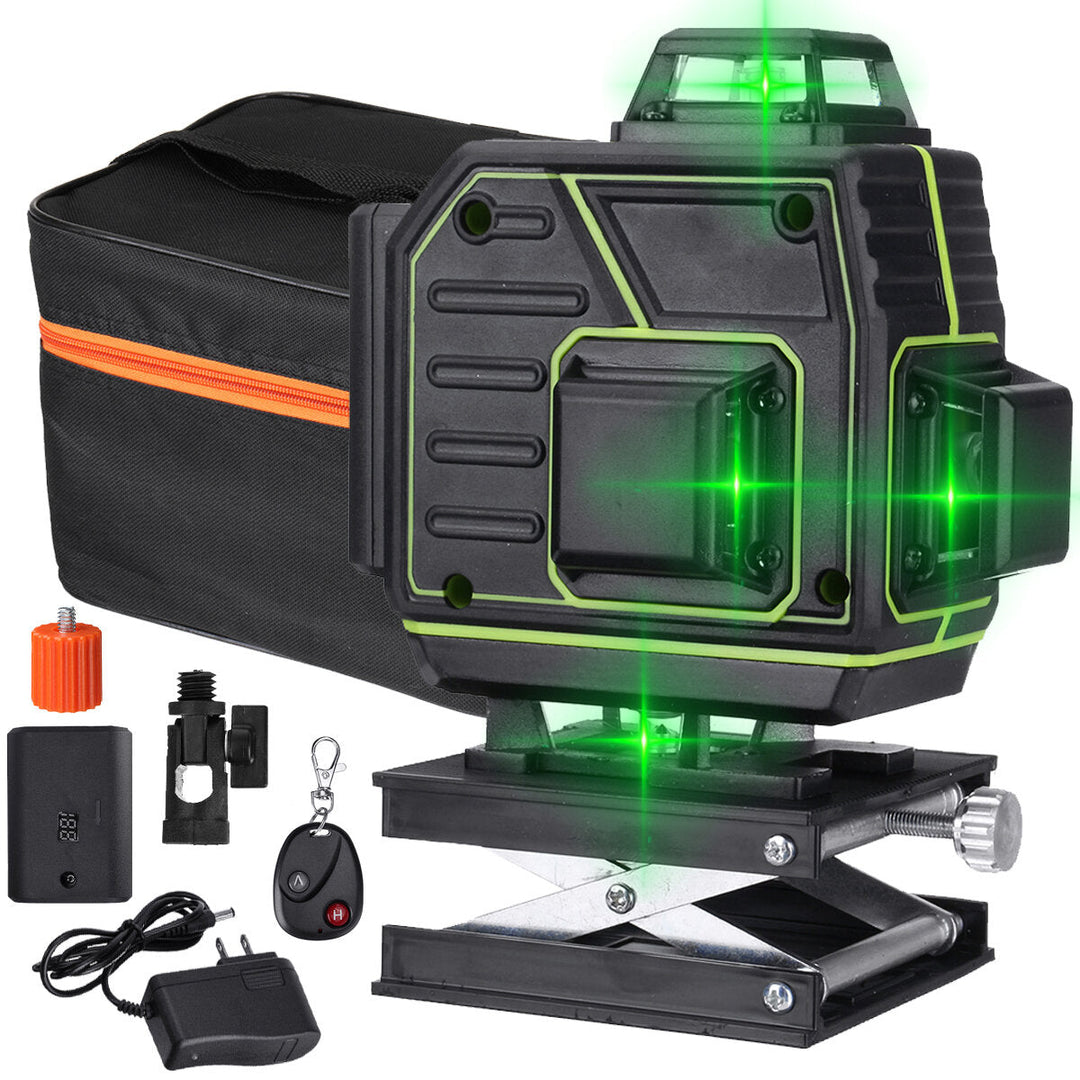 360 8-16 Lines Green Laser Level Auto Self Leveling Horizontal Vertical Measure Image 1