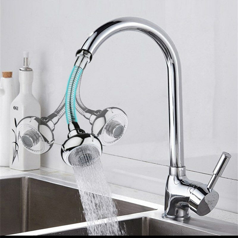 360 Rotate Faucet External Nozzle Booster Water Bubbler Device Sprinkler 2 Switching Modes Water-Saving High Pressure Image 2