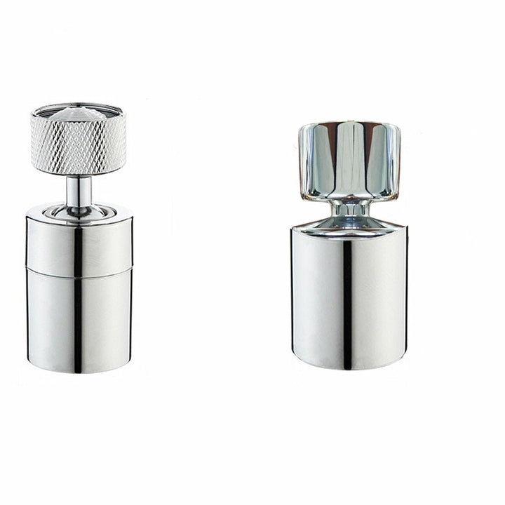 360 Rotate Universal Splash Filter Faucet Water Outlet Extender Silver Image 5