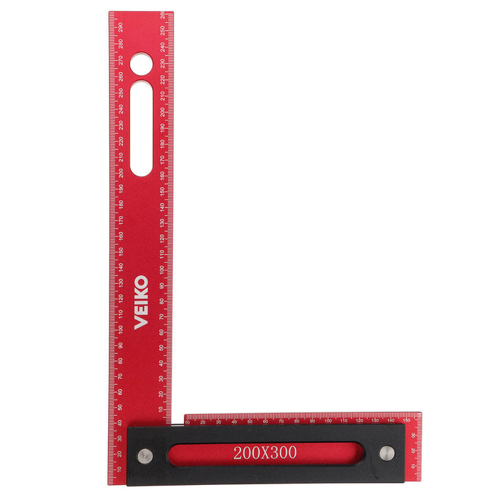 300x200mm Aluminum Alloy Precision Woodworking Square Right Angle Ruler with Base Image 10