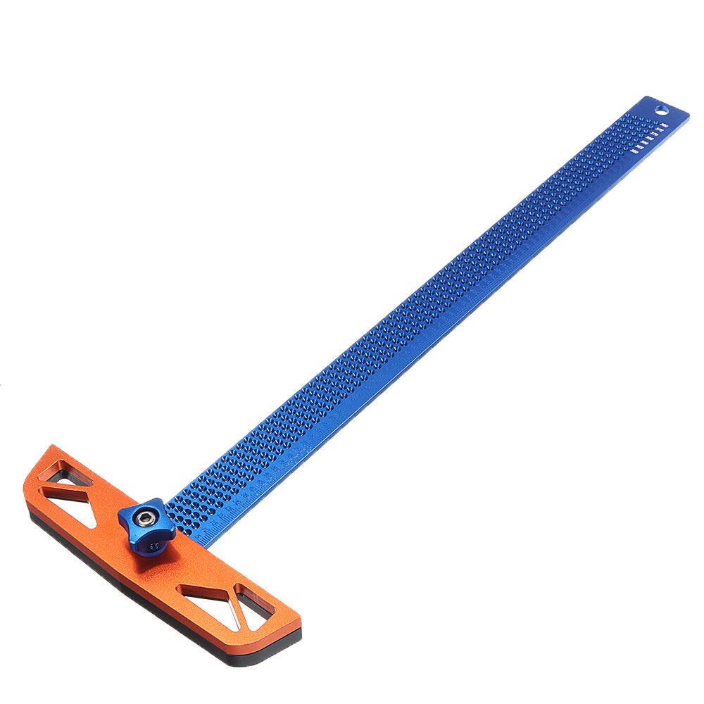 300,400mm Adjustable Angle Woodworking T Ruler Hole Positioning Crossed Marking Gauge Scriber Measuring Tool Image 3