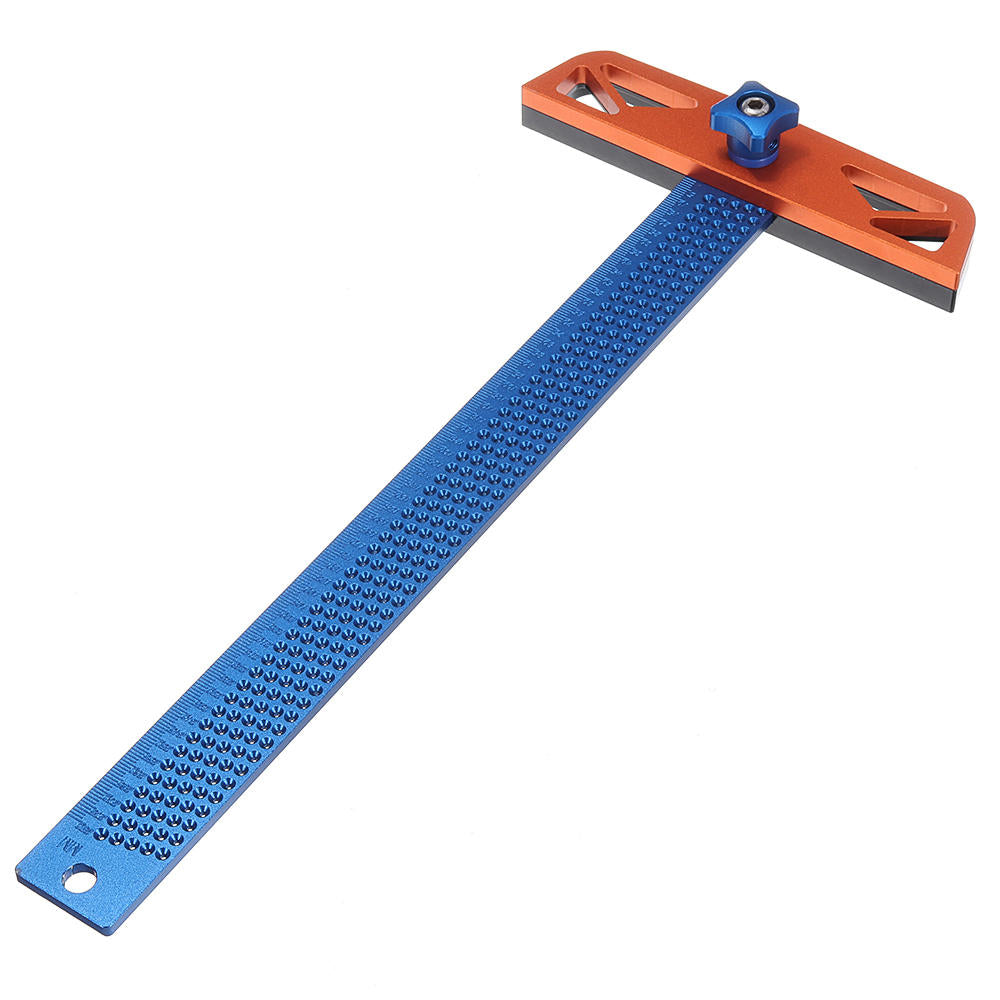 300,400mm Adjustable Angle Woodworking T Ruler Hole Positioning Crossed Marking Gauge Scriber Measuring Tool Image 10