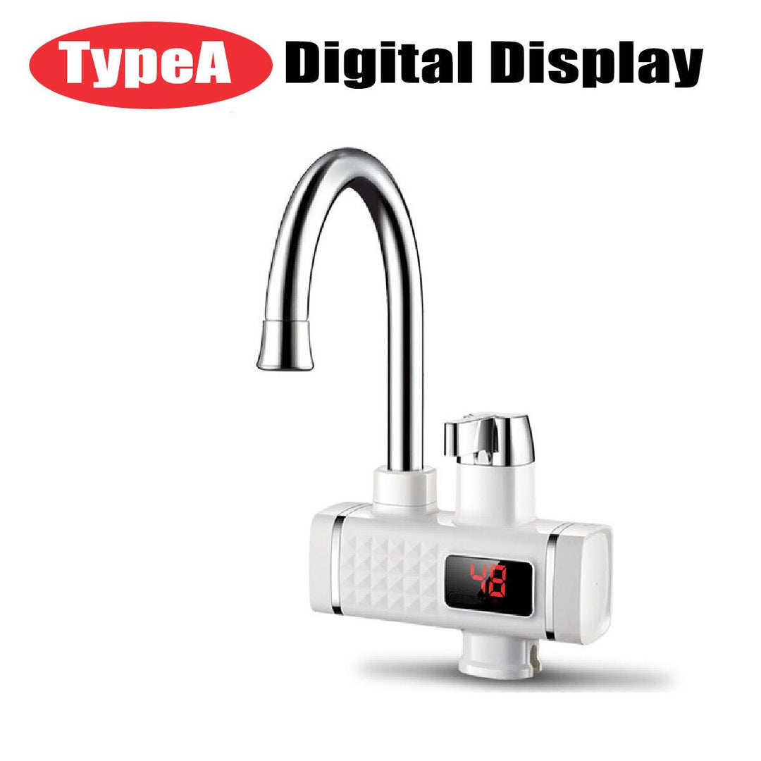 3000W 220V Electric Faucet Instant Tap Heater Rapid Heat Hot Water With Display Image 6