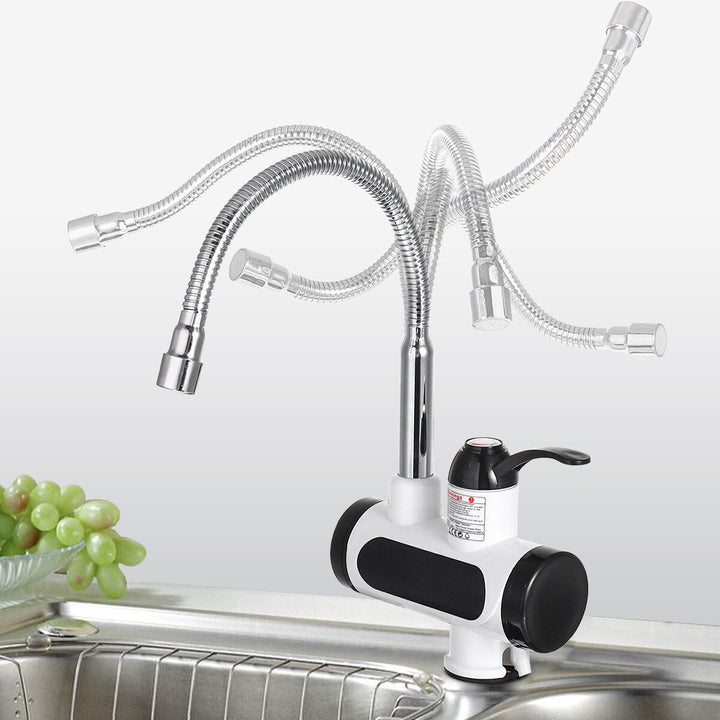 3000W Electric Faucet Tap Instant Hot Water Digital Heater Home Bathroom Kitchen Image 4