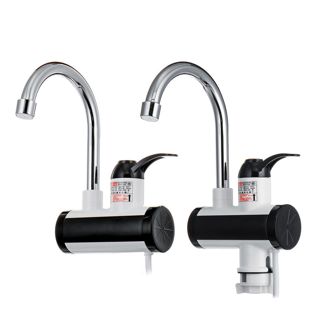 3000W Instant Electric Faucet Under Inflow,Lateral Inflow Kitchen Hot Water Heater Tap Image 1