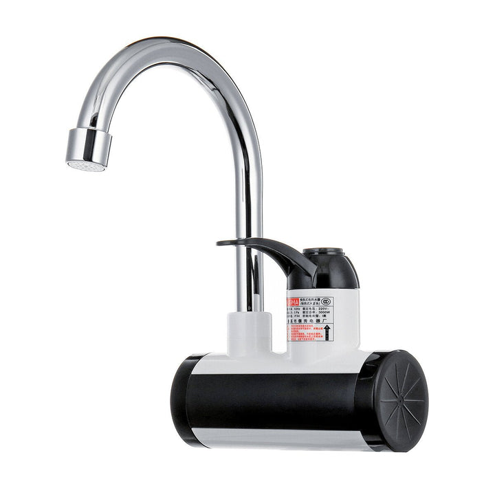 3000W Instant Electric Faucet Under Inflow,Lateral Inflow Kitchen Hot Water Heater Tap Image 7